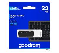 Goodram UCO2 unidad flash USB 32 GB 2.0 Conector USB Tipo A Negro, Blanco - Memoria USB (32 GB, 2.0, Conector USB Tipo A, 20 MB/s, Girar, Negro, Blanco)