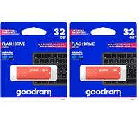 GOODRAM UME3-0320O0R11 PENDRIVE USB 32GB USB 3.0 Naranja (Paquete de 2)