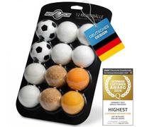 Goods+Gadgets® 12x Bolas de Futbolín Speedball - Corcho, PU, PE, ABS