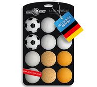 GOODS+GADGETS 12x Piezas Speedball Bolas de futbolín para el Juego de Bolas de futbolín selección de Diferentes Tipos (Corcho, PE, PU, ABS) 35mm