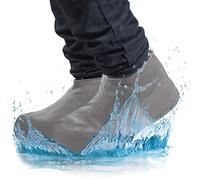 GOODS+GADGETS Cubrecalzado de silicona cubrecalzado impermeable antideslizante para la lluvia protectores de zapatos reutilizables (M (34-39), Gris)