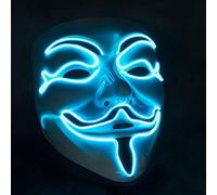 GOODS+GADGETS® Máscara V de Vendetta - Guy Fawkes Anonymous Cosplay | Máscara Guy Fawkes talla única - acolchada por dentro, banda elástica ajustable, envío desde Europa