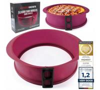 GOODS+GADGETS® Molde de Silicona para Tarta con Base de Cristal 23 cm
