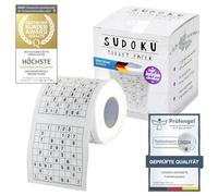 GOODS+GADGETS® Papel Higiénico con Sudoku - 200 Hojas, 2 Capas