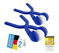 GOODS+GADGETS Pinzas para Bolas de Nieve 7 cm; fabricador de Bolas de Nieve de 2ª generación; Prensa para Bolas de Nieve, se Acabaron Las Manos frías; 38 cm; Colores aleatorios Rojo o Azul (2 Piezas)