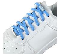 GOODSALEOK 2 Pares De Cordones EláSticos Sin Atar Con Hebilla MetáLica Cordones Deportivos Calzado Casual Unisex Azul Claro