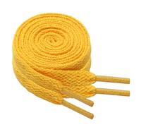 GOODSALEOK 2 Pares de Cordones Planos de 8mm Deporte Para Zapatillas Deportivas Adultos Resistente al Desgaste Presente Oro 60CM