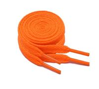 GOODSALEOK 2 Pares de Cordones Planos de 8mm Deporte Para Zapatillas Deportivas Adultos Resistente al Desgaste Presente Naranja 90CM