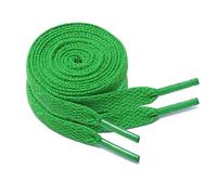 GOODSALEOK 2 Pares de Cordones Planos de 8mm Deporte Para Zapatillas Deportivas Adultos Resistente al Desgaste Presente Verde 160cm