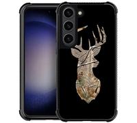 Goodsprout Funda compatible con Samsung Galaxy S23 Plus, diseño de ciervo de camuflaje, a prueba de golpes, antiarañazos, carcasa trasera de policarbonato duro para Samsung Galaxy S23 Plus
