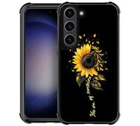 Goodsprout Funda compatible con Samsung Galaxy S23 Plus, diseño de girasoles de libélula amarilla, a prueba de golpes, antiarañazos, carcasa rígida de policarbonato para Samsung Galaxy S23 Plus