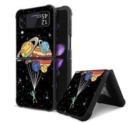 Goodsprout Funda compatible con Samsung Galaxy Z Flip 3 5G, sistema solar de globo alienígena increíble diseño de patrón, a prueba de golpes, antiarañazos, carcasa rígida de PC para Samsung Galaxy Z Flip 3 5G