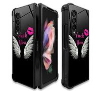 Goodsprout Funda compatible con Samsung Galaxy Z Fold 3 5G, diseño de labios alados, a prueba de golpes, antiarañazos, carcasa trasera de policarbonato duro para Samsung Galaxy Z Fold 3 5G