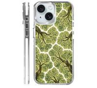 Goodsprout Funda para iPhone 13/14, compatible con MagSafe, la silicona TPU transparente protege la funda del teléfono de caídas, resbalones y huellas dactilares. Un collage de exuberantes bosques