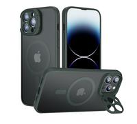 GOODVISH Magnetisch Funda para iPhone 13 Pro con Soporte Cámara, Magnetic Translúcida 13 Pro Phone Case Sedosa Antiarañazos, Protección a Prueba de Golpes Protectora a Prueba de Golpes, Verde