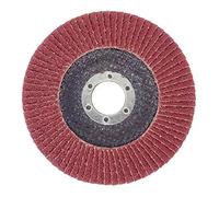 Goodway 10 unidades de discos de abanico, diámetro de 125 mm x 22,23 mm, grano 40, marrón, estándar, discos abrasivos