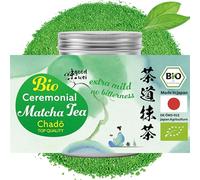 Goodwei Matcha Chado Calidad Ceremonial - Té Verde de Japón en Polvo de Primera Cosecha - Grado Ceremonial Original - Lata de 40 g