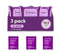 Goodwipes Toallitas desechables para glúteos, vitamina E y aloe, seguras para alcantarillado y séptico, toallitas húmedas extragrandes para adultos para mujeres y hombres, esenciales de baño, lavanda