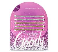Goody Holiday Ball Enameled Bobby Pin Set - 5 Count, Silver and Gold - Hair Accessories for Men, Women, Boys and Girls to Style With Ease and Keep Your Hair Secured - For All Hair Types