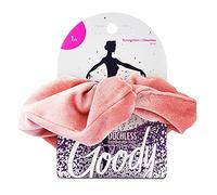 Goody Icy Holiday XL Velvet Scrunchies, 1 Ct, Pink, Ouchless Comfortable Hold, Create Easy Hairstyles & Keep Your Hair Secured, Styling Accessories for Men, Women, Boys & Girls, All Hair Types