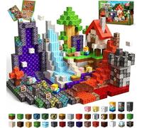 Goody King Bloques Magneticos Construccion Niños 150 Piezas Aventuras en el Bosque con un Viaje en el Tiempo Bloques de Construcción Magnéticos Juguetes de 3 4 5 6 7 8 9 Años Regalos para Niños