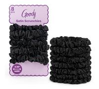Goody Ouchless Skinny Satin Scrunchies, lucha contra el encrespamiento, sin daños en la banda elástica, delicada, segura y sin arrugas para el cabello día y noche, todo tipo de cabello, regalos para