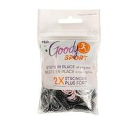 Goody Sport Ouchless Forever Polyband - Cintas para el cabello, 150 unidades, dos tonos, agarre de nivel deportivo deslizante para entrenamientos, accesorios para el cabello, todo tipo de cabello