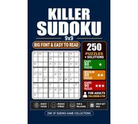 Goody The Smart Brain Killer Sudoku 3 Levels: 250 Puzzles Killer Sudoku Puzzles for Adults & Seniors Levels: Easy Medium and Hard 2 Puzzle per Page 6 Solutions per Page Pocket Size 6x9.