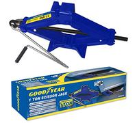 Goodyear 1 Ton Professional Scissor Jack para Coche Van - Speed Wind Manivela Mango