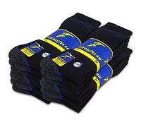 Goodyear 12 pares de calcetines de trabajo para hombre, talla 41-45