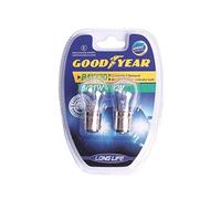 Goodyear 77026 Juego de 2 bombillas para intermitentes coche, 12 V BAY15D 5/21 W, doble intensidad, recambio indicadores