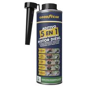 Goodyear Aditivo Limpiador 5 en 1 Sistema de Combustible Diésel 500 ml | Limpia Inyectores Turbo DPF Válvula EGR y Válvulas de Admisión, Reduce Emisiones y Ahorra Combustible, Compatible Common-Rail