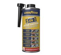 Goodyear Aditivo Limpiador 5 en 1 Sistema de Combustible Gasolina 1 L | Limpia Inyectores Turbo Catalizador y Válvulas de Admisión, Reduce Emisiones, Inyección Directa e Indirecta
