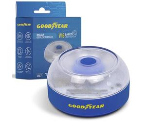 Goodyear - Baliza V16 Homologada DGT 3.0 - Luz de Emergencia Coche Conectada IoT, Geolocalización GPS, Base Magnética, Visibilidad 360°, IP54, Certificado LCOE (1 unidad)