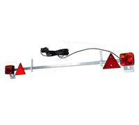 Goodyear - Barra de Luces LED Traseras Extensible de 1',-1'6m Coche 12V, Señalizacion para Remolques, con 2 Pilotos 2 Reflectores, Conector 7 Pines, Homologada IP65