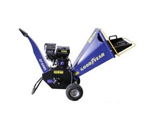 Goodyear - Biotrituradora de Ramas Gasolina 6,5HP (4.100 W) con Arranque Manual, Ya Montada, Lista para Usar, Trituradora para Jardín con Ruedas Neumáticas Grandes, Corte hasta 100 mm
