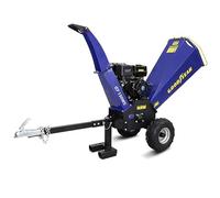 Goodyear - Biotrituradora Gasolina con Arranque Manual 15HP 11.250 W. Biotrituradora de Ramas con Chasis de Acero. Trituradora de Ramas, Ramitas y Hojas Secas para Jardín. Diámetro de Corte 120mm