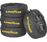 GOODYEAR Bolsas para neumáticos de poliéster 600D para Transporte, Almacenamiento de neumáticos, protección UV, Impermeable, Juego de 4 Piezas, Color Negro