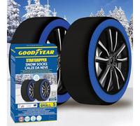 Goodyear Calcetines de nieve GoodYear Star Gripper homologados Italia EN 16662-1:2020 dos cadenas de nieve de tela para coche. Snow Sock Talla S