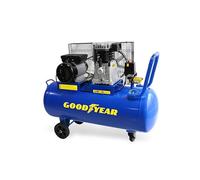 Goodyear - Compresor de Aire 100L 3 CV 2250W 10 Bar, Motor a Correa, 350 L/min, Valvula de Seguridad Antoretorno, Ideal para Talleres y Uso Profesional