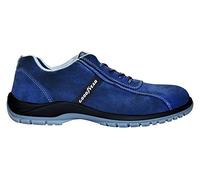 Goodyear G138/3052C - Zapatos de Seguridad Unisex S1P SRC - Piel Serraje Azul - Protección Composite - Antideslizante - Ideal para Trabajo Interior y Exterior - Talla 48