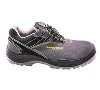 Goodyear - G138106C - Zapatos de Seguridad - Piel Serraje Gris - Alta Resistencia - Forro Antibacteriano - Plantilla Extraíble - Talla 36