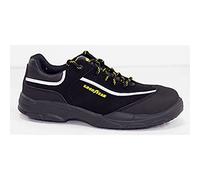 Goodyear G1388601C - Zapatos de Seguridad Unisex - Nobuk Negro S3 SRC - Protección y Durabilidad - Ideal para Diversas Actividades Laborales - Talla 42