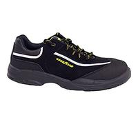 Goodyear G1388601C - Zapatos de Seguridad Unisex - Nobuk Negro S3 SRC - Protección y Durabilidad - Ideal para Diversas Actividades Laborales - Talla 38