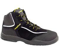 Goodyear G1388602C - Botas de Seguridad Unisex - Nobuk Negro S3 SRC - Protección Superior para Diversas Actividades Laborales - Talla 38