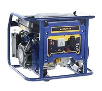 Goodyear - Generador Eléctrico Silencioso 1.000 W. 230V Tensión Nominal. Motor 4 tiempos OHV. Arranque Manual. Regulador Automático Tensión AVR. Depósito Gasolina 6 L