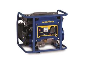 Goodyear - Generador Eléctrico Silencioso 1.000 W. 230V Tensión Nominal. Motor 4 tiempos OHV. Arranque Manual. Regulador Automático Tensión AVR. Depósito Gasolina 6 L