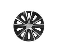 Tapacubos 14" Goodyear Mónaco negro/plata 4uds