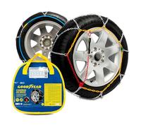 Goodyear Juego de 2 Cadenas de Nieve Metálicas para Coche de 9 mm Talla 90 con Tensor Automático Goodyear