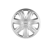Goodyear Juego de 4 Tapacubos de 15” Modelo Estoril Plata. Diseño Deportivo para Lucir Bien con el Exterior del Vehículo. Fabricación Robusta y Duradera.